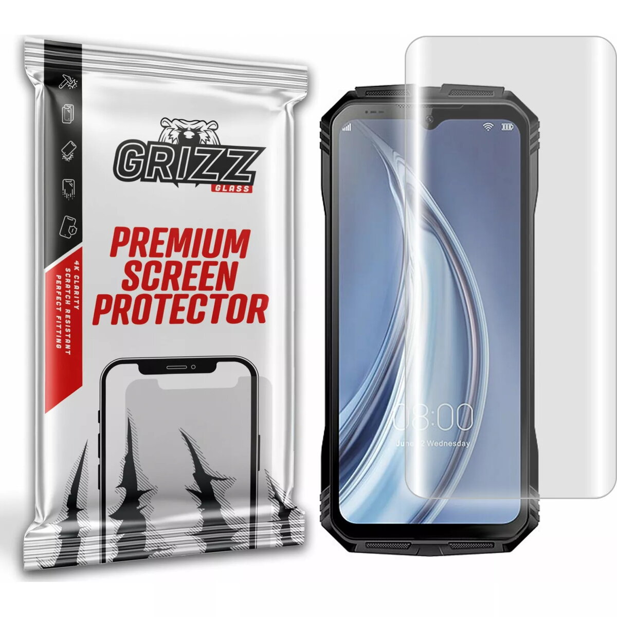 Hydrofilm hidrogel aizsargplēve GrizzGlass priekš Doogee