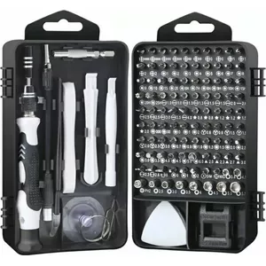 Socket Bit Set Silver 115 pcs — Silver brand, model 11582, assorted sockets and bits