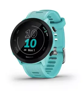 Спортивные часы Garmin Forerunner 55 GPS, дисплей 1.04 дюйма MIP, корпус 42 мм, бирюзовый