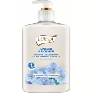 Liquid Hand Soap LUKSJA Creme with Linen and Rice Milk 500 ml