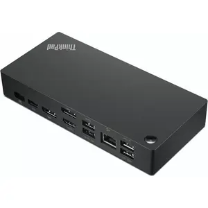 Docking station Lenovo ThinkPad Universal USB-C Wired — USB 3.2 Gen 1, 90W, Gigabit Ethernet, 4K (3840×2160), Black