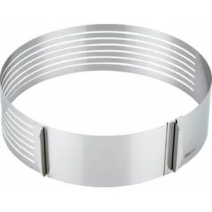 Adjustable Cake Ring 24–30 cm, KingHoff KH-1474, stainless baking band