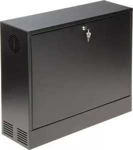 Wall-mounted 19" Rack Cabinet Delta R19-3U/350/B — 3U, 350 mm Depth, Black