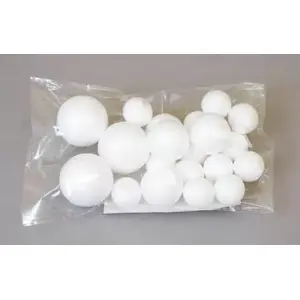 Craft with Fun styrofoam decorative baubles mix, assorted sizes and shapes
