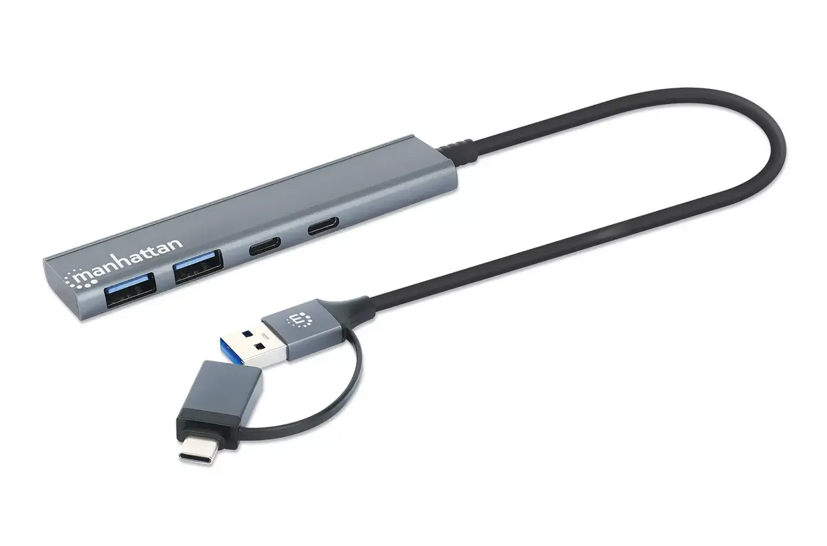 USB-C & USB-A Комбо Док/Хаб Manhattan Photo 2