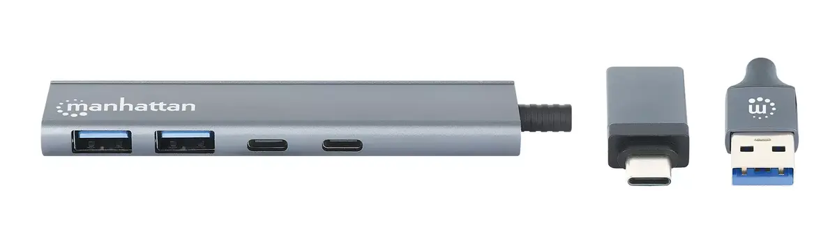 USB-C & USB-A Комбо Док/Хаб Manhattan Photo 3