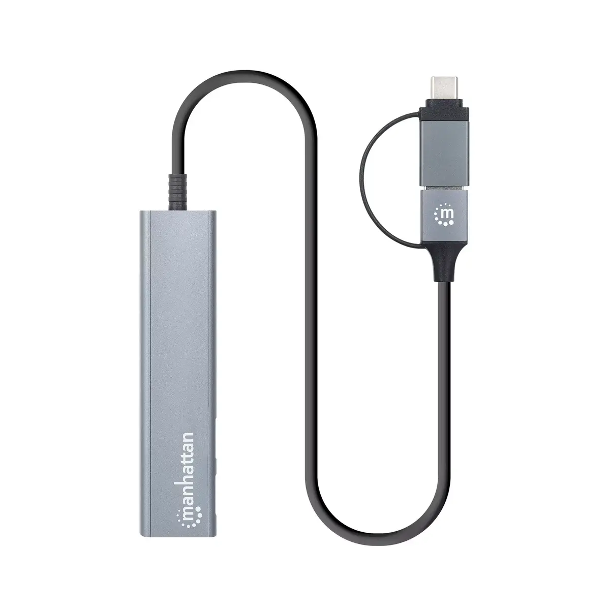 USB-C & USB-A Комбо Док/Хаб Manhattan Photo 4