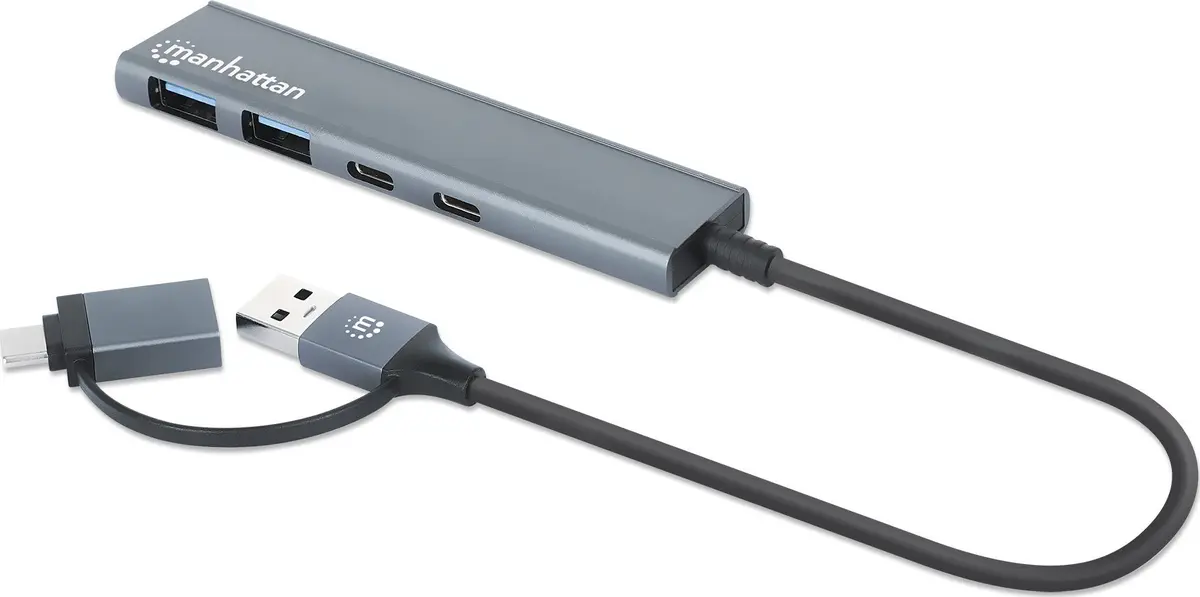 USB-C & USB-A Combo Dock/Hub Manhattan Photo 5