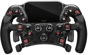 Steering Wheel Asetek Invicta 4.3-Inch LCD USB-C Red on Black Edition