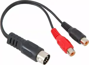 Monacor ACA-15/3 DIN fono kabelis 15cm