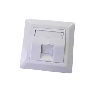 Electrical wall socket Lexi‑NET LE306‑1 1 port, mounting size 80×80 mm