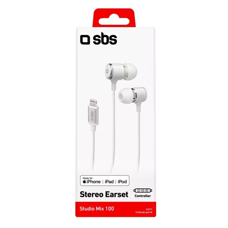 Austiņas SBS In-ear stereo headset ar Lightning savienotāju Photo 7
