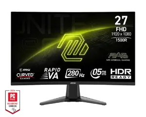 Изогнутый игровой монитор MSI MAG 276CXF 27 дюймов Full HD Rapid VA 280Гц 0.5мс