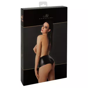 Женские шорты (hot pants) Noir 23114611041 — powerwetlook чёрные, размер L (76% полиэстер, 24% эластан)