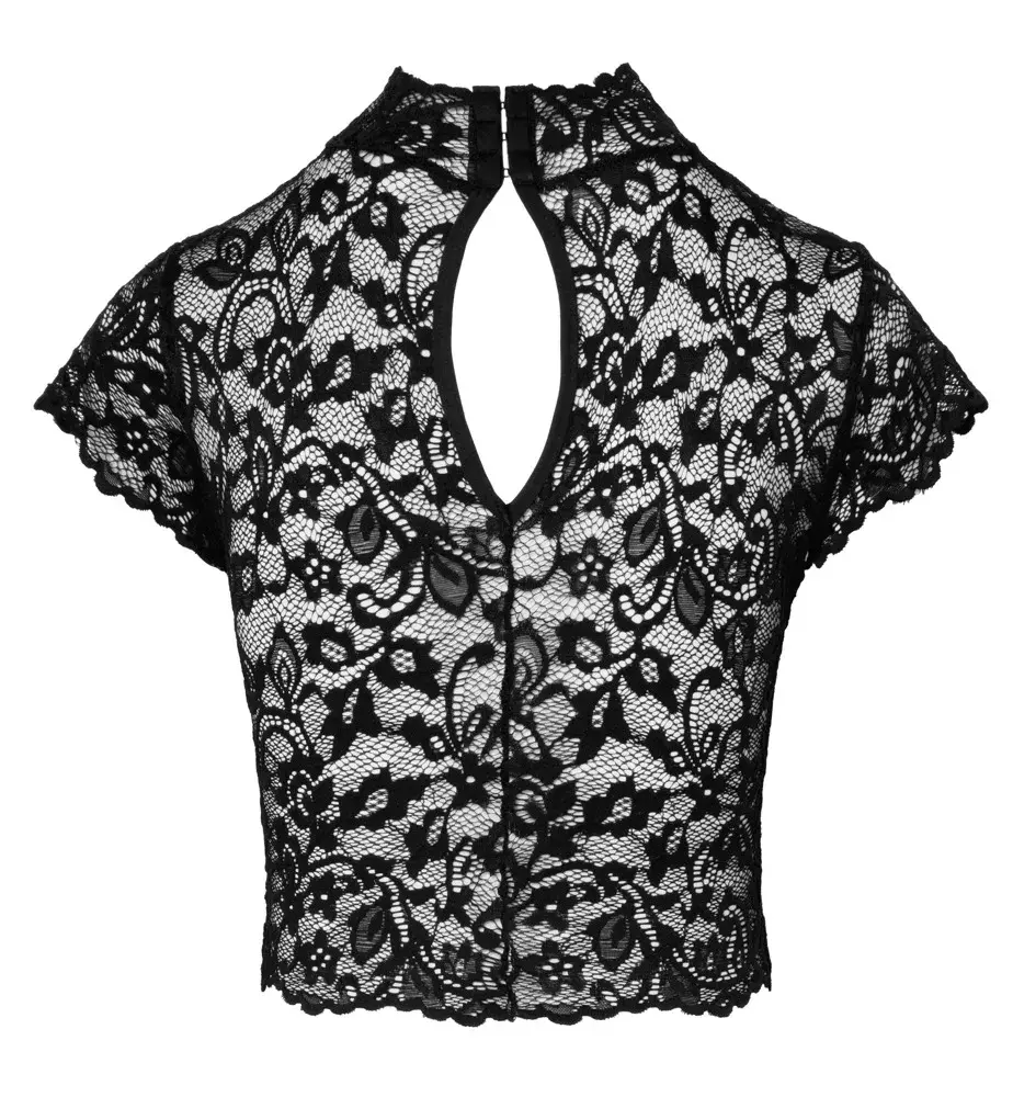 Noir Libido mežģīņu crop top Photo 5