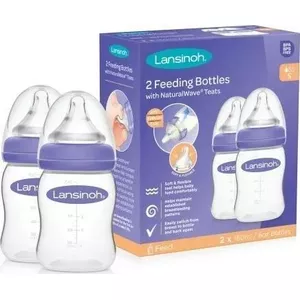 Barošanas pudelītes Lansinoh 160 ml, 2 gab., bez BPA