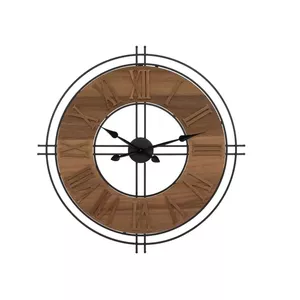 Atmosphera Dorian Wall Clock 200308, Wood and Metal, 65 cm