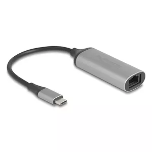 DeLOCK 81570 Переходник USB Type-C RJ-45 0.15м Антрацит