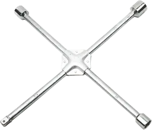 Wheel wrench Topex 37D313 reinforced 17/19/22 mm — 3-socket lug wrench