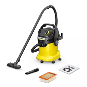 Slapjās un sausās tīrīšanas putekļsūcējs Karcher KWD 5 V-25/5/22 (BYY) — 25 l, 1100 W, šļūtene 5 m, Ø 3,5 cm