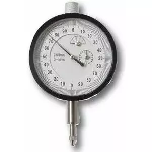 Dial Gauge Gimex 208.005 — 10 mm range, 0.01 mm graduation, mechanical indicator