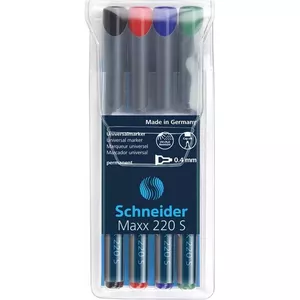 Маркер Schneider Electric Maxx 220 S — перманентный/на водной основе, колпачок для кармана, тонкий пишущий наконечник