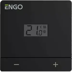 Проводной регулятор температуры Engo EASY230B, чёрный, питание от сети 230В