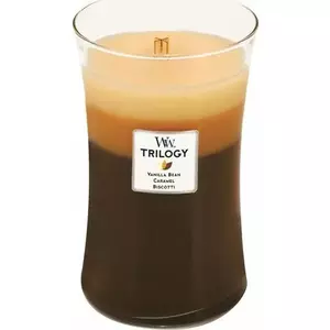 WoodWick Svečs 93904 Karameles Vanilijas Brūns Balts 610g Stikls
