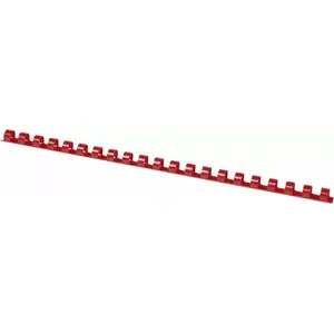 Binding Spines office products A4 10 mm (holds 65 sheets) pack of 100, red