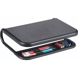 Monitor stand Q-Connect KF17416, adjustable height, platform 38 x 29.5 cm, black