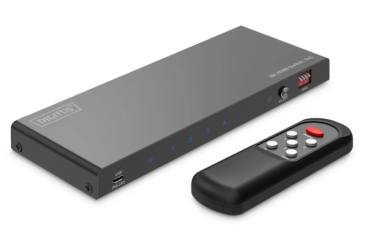 Digitus DS-55335 8K HDMI-переключатель 4x1 Photo 7