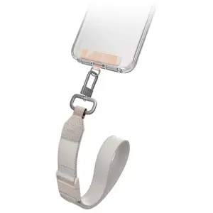 Uniq Lanyard Vista Universal phone 2in1 — peach beige, detachable strap for phones and cases