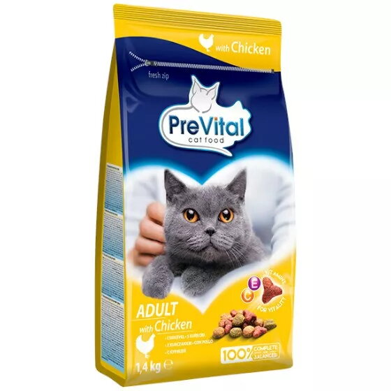 Sauss kaķu barība PREVITAL Adult ar
