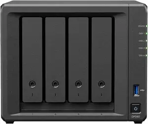 NAS desktop SYNOLOGY DP340 with R1600 CPU, 16 GB RAM, 32 TB HDD, 4-bay, RAID support, black