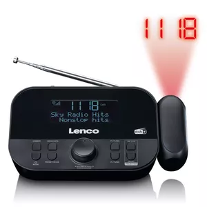 Часы Радио Lenco CR-615BK DAB+ FM Аналоговый Цифровой LCD 3.5mm
