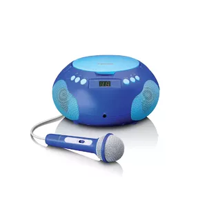 Lenco CD magnetola ar bluetooth un mikrofonu, zila