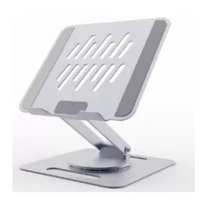 Notebook riser stand GEMBIRD NBS-DR1-01 — rotating base, adjustable height, Space Grey