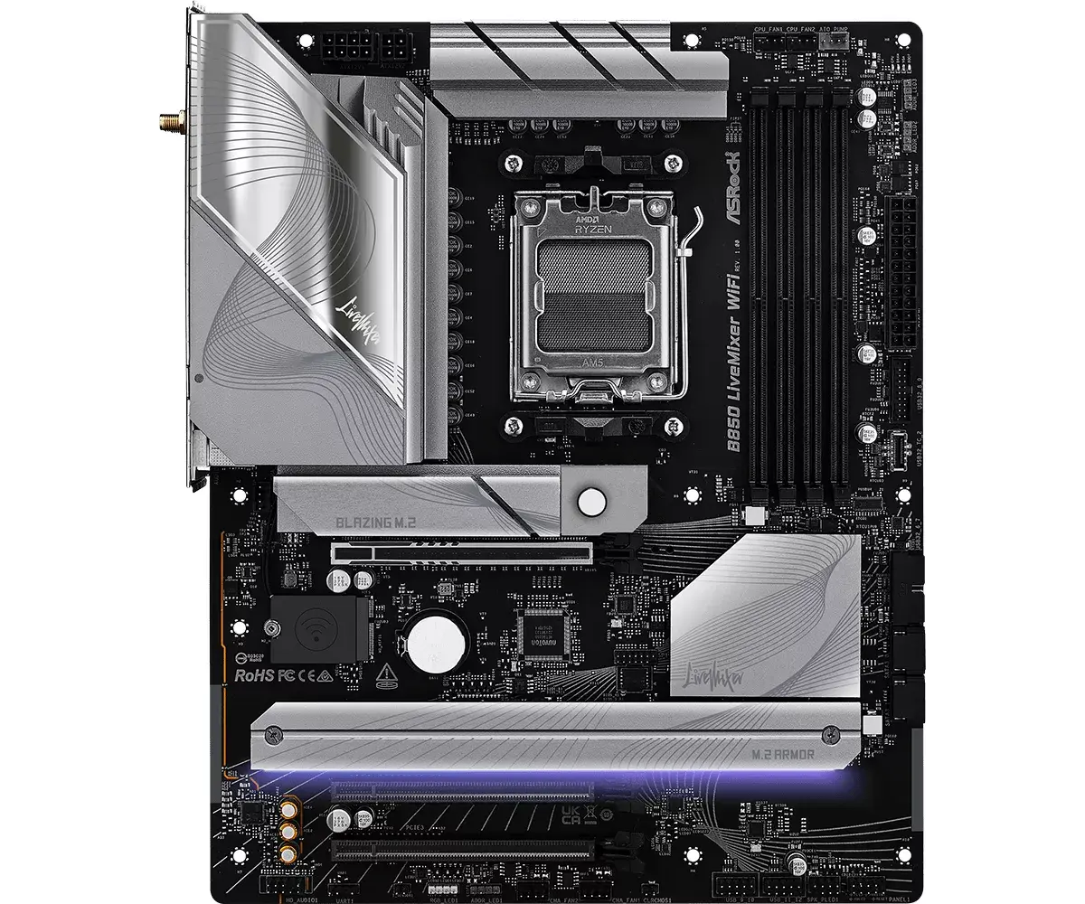 Материнская плата ASRock B850 LiveMixer WiFi ATX Photo 2