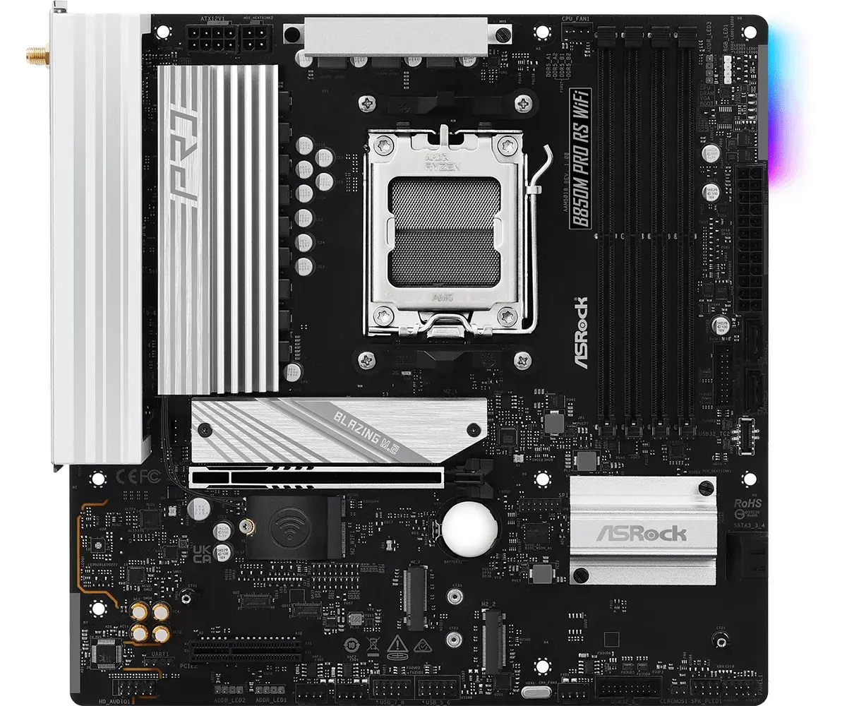 ASRock B850M Pro RS WiFi microATX Socket AM5 Photo 2