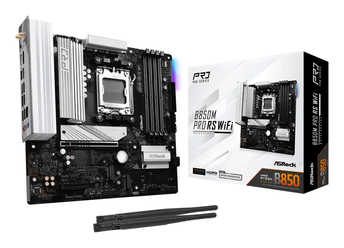 Mātesplate ASRock B850M Pro RS WiFi