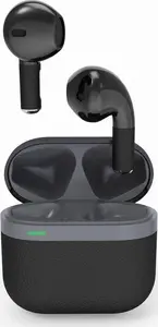 Беспроводная внутриканальная гарнитура Gembird TWS-02-BK с Bluetooth, встроенным микрофоном и портом USB Type-C, черно-серая