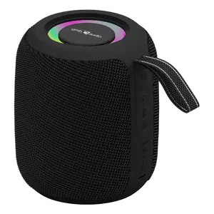 Mono portable speaker GEMBIRD GMB Audio SPK-BT-LED-05-BK — 8 W RMS, 6.6 cm driver, Bluetooth, MicroSD support, black cylinder