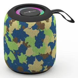 Mono portable speaker GEMBIRD GMB Audio SPK-BT-LED-05-CM, 8 W RMS, 6.6 cm driver, Bluetooth, MicroSD up to 32 GB, camouflage