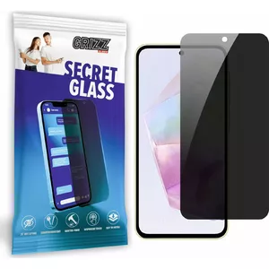 Защитное закалённое приватное стекло GrizzGlass SecretGlass для Samsung Galaxy A35