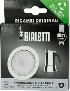 Coffee filter BIALETTI 0800411 – silicone and stainless steel replacement filter, grey