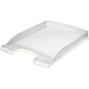 Desk tray organizer LEITZ 52370003 — transparent plastic A4, 255×357×35 mm