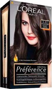 Hair Dye L’Oreal Paris Recital Preference 3.12 Honore — Intense Cool Dark Brown, Permanent