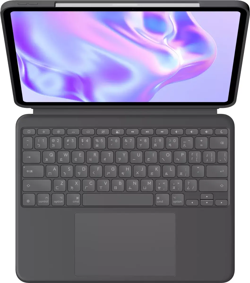 Logitech Combo Touch QWERTZ Swiss — klaviatūras vāks iPad Pro 13" Photo 2