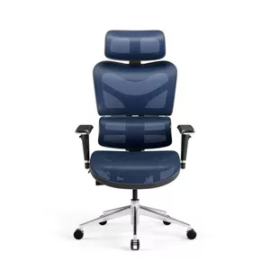 Office chair Diablo Chairs V-Commander Black-Blue — ergonomic, adjustable, model 1536
