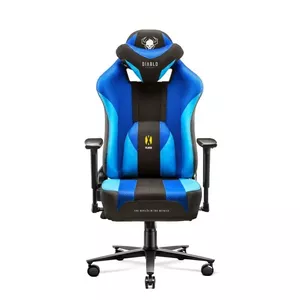 Spēļu krēsls Diablo Chairs X-PLAYER 2.0 Frost Black — ergonomisks krēsls ar regulējamu augstumu un atzveltnes leņķi